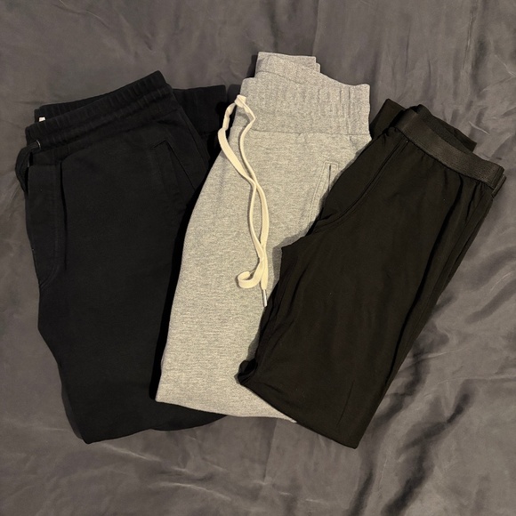 CDLP SANVT JOHN ELLIOTT Mens Lot 3 Pants Tapered Joggers M 32 Short Length Black - Picture 1 of 7